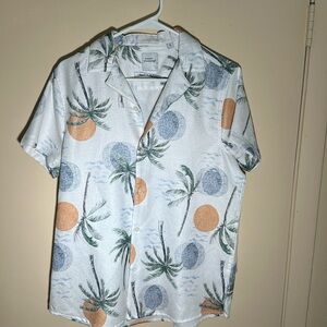 Print Button Down Shirt